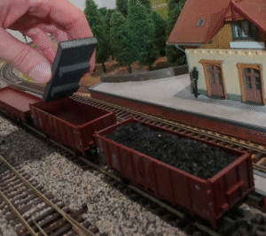 Coal load for freight wagon